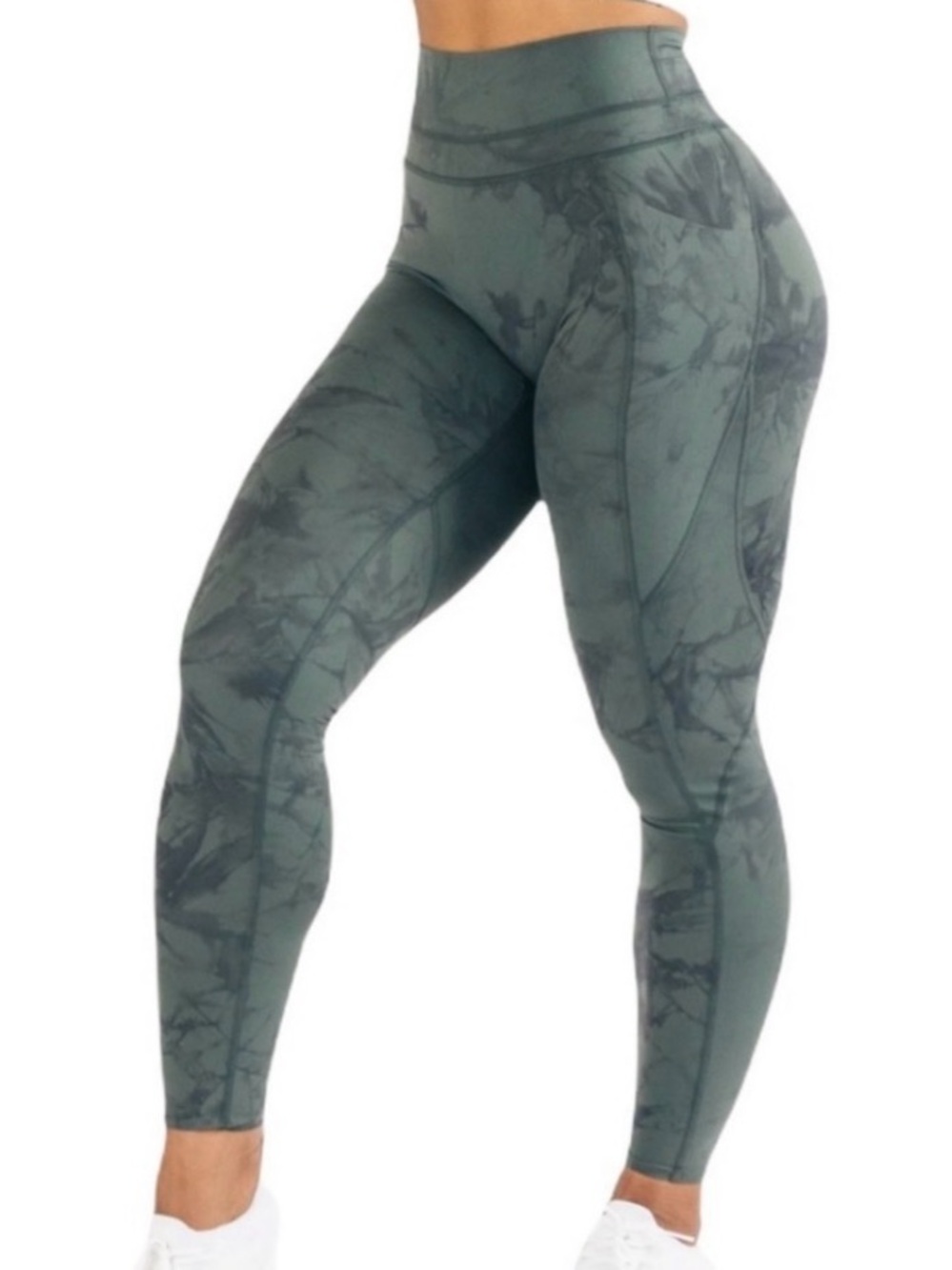 Alphalete Alpha LuxForce Leggings Sz XS/S (READ) Storm Green Tie Dye Butt Enhanc